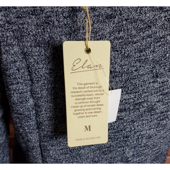 Elan Blue Cold Shoulder Top Medium NWT - Picture 6 of 6